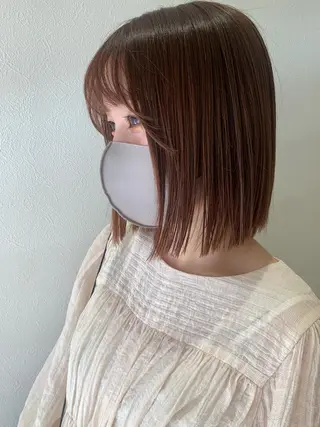 ショート カラー hubhair レイヤー/透明感のヘアスタイル
