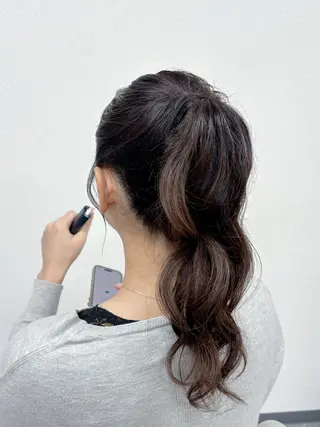 ロング ヘアアレンジ ⭐︎moe 【ヘアメイク🧸】のヘアスタイル
