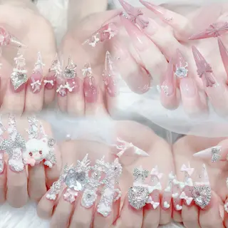 ネイル MoMoA Nail ネイル長さ出し専門店のネイルデザイン