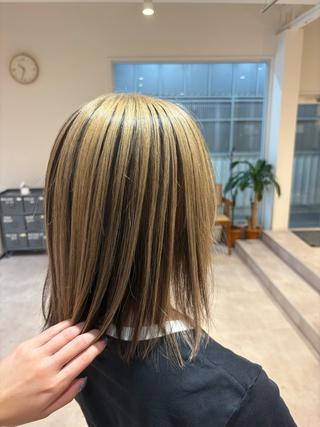 ミディアム 藤田 小波のヘアスタイル