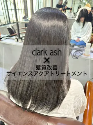 セミロング カラー 髪質改善/縮毛矯正/ 艶髪/春山良太のヘアスタイル