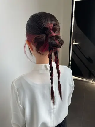 ロング カラー YUI/ ブリーチカラー🌷のヘアスタイル