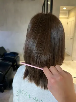 ミディアム カラー ゆら /elima調布のヘアスタイル