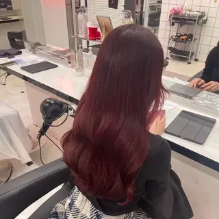 ロング カラー トレンド韓国ヘアー♡ 横浜美容室♡のヘアスタイル