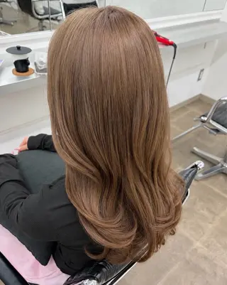 ロング カラー ENV 船橋 佐久間 彩のヘアスタイル