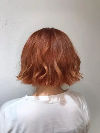ショート 天神最安値エクステ カラーレイヤーカットのヘアスタイル