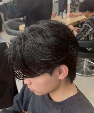 パーマ メンズ ハイトーン特化 メンズ美容師仁也のヘアスタイル
