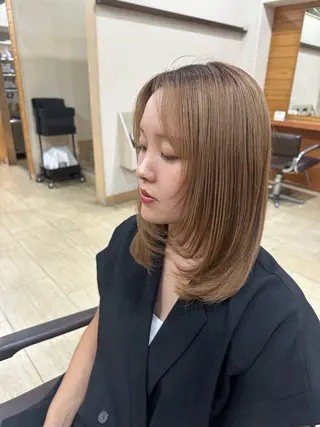 ミディアム 神崎 紗奈のヘアスタイル