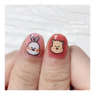 ショート ネイル 🐾enen style 🐾のネイルデザイン