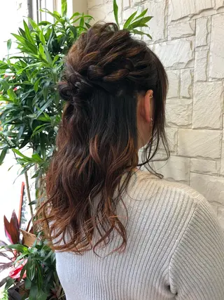 ロング ヘアアレンジ 💫お呼ばれヘア💫 men's✨ともえ✨のヘアスタイル