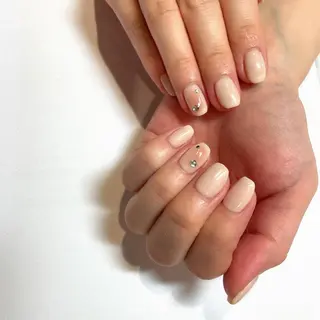 ネイル 大人ワンホン キラキラ/Ayanoのネイルデザイン