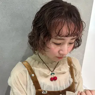 ショート パーマ レイヤーカット/ パーマヘア/RIHOのヘアスタイル