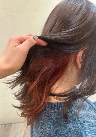 セミロング カラー ✄折橋 彩花🐶🍑のヘアスタイル