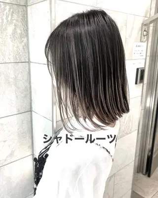 ミディアム カラー パーマ ヘアアレンジ シール、 羽エクステのヘアスタイル