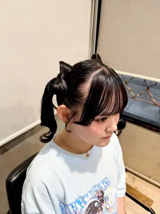 ミディアム カラー パーマ ヘアアレンジ ✂️ボブ/レイヤー /艶カラー🌷喜美花のヘアスタイル