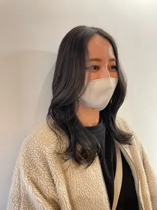 ミディアム カラー ヘアアレンジ スズキ シオリのヘアスタイル