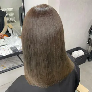 セミロング カラー パーマ ヘアアレンジ メンズ キッズ ネイル マツエク・マツパ アイブロウ mona/ ストレートスタイル✨のヘアスタイル