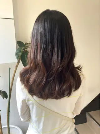 セミロング 阿部 雲母のヘアスタイル