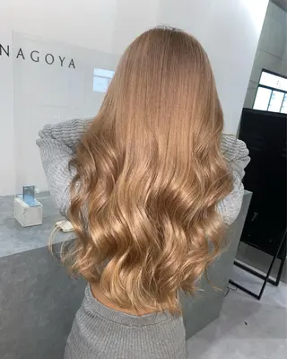ロング カラー ブリーチ 透明感HIDEのヘアスタイル