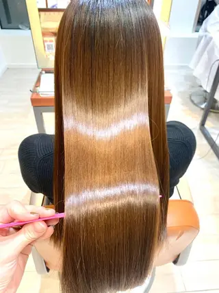 ミディアム カラー パーマ メンズ キッズ 酸熱トリートメント/ 髪質改善🌟玉井香奈のヘアスタイル