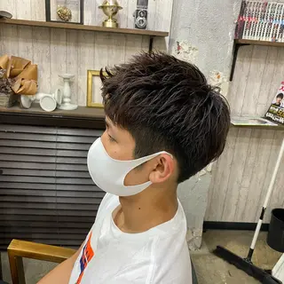 ショート メンズ 勝河 怜楊のヘアスタイル