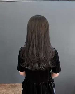 ロング カラー 暗髪とオリーブ🌿 渡辺拓人のヘアスタイル