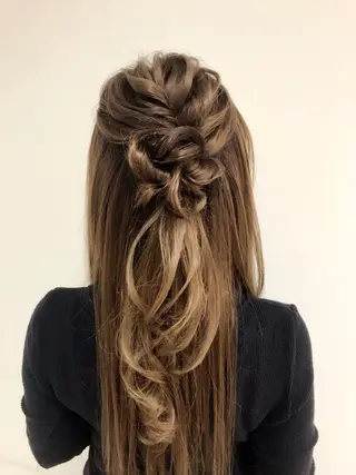 ロング カラー パーマ ヘアアレンジ ネイル マツエク・マツパ 吉川 宙翔のヘアスタイル