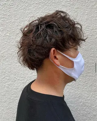 パーマ メンズ 矢田 沙希のヘアスタイル
