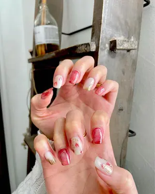 ネイル 甲斐市自宅サロン 🧸prunelleのネイルデザイン