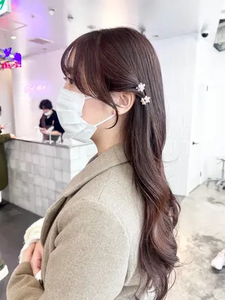 ミディアム カラー ヘアアレンジ 天神レイヤーカット No.1💖マユカのヘアスタイル