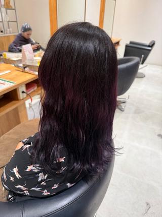 セミロング 花田 梨佳のヘアスタイル