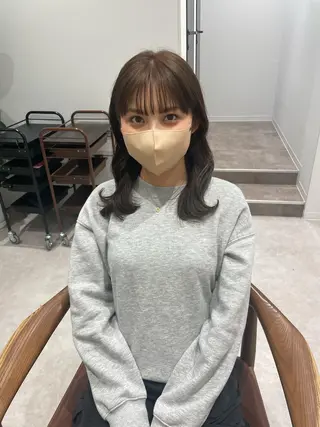 ミディアム minatsu 東京の技術を京都でのヘアスタイル