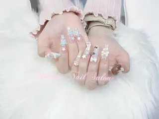 ネイル MoMoA Nail ネイル長さ出し専門店のネイルデザイン