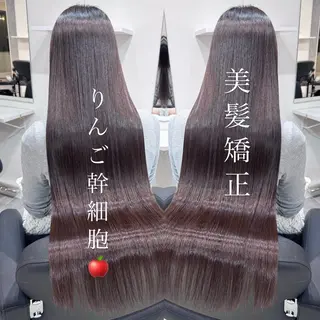 ロング 髪質改善🪞 美髪縮毛矯正🪞城のヘアスタイル
