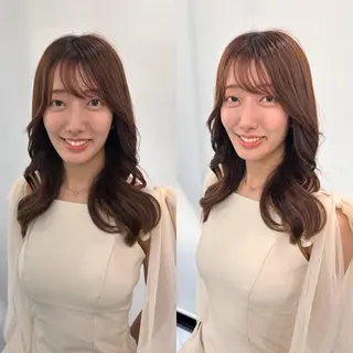 ロング カラー Endearing 銀座/レイヤーカットのヘアスタイル