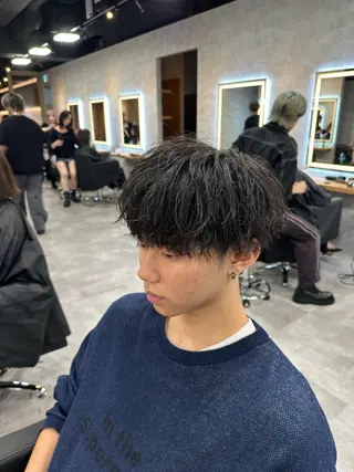 ショート パーマ メンズ 札幌メンズ指名 No. 1/光👑のヘアスタイル
