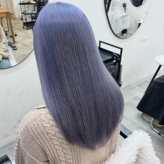 セミロング カラー 渋谷🤍ハイトーン 🤍ボブ🤍FUMUのヘアスタイル