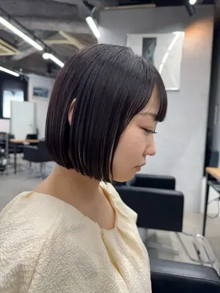 ショート カラー ブリーチダブルカラー ハイライト/山本喜熙のヘアスタイル