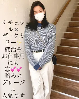 セミロング カラー ナチュラルオーブン 大村店🍀深松孝枝のヘアスタイル