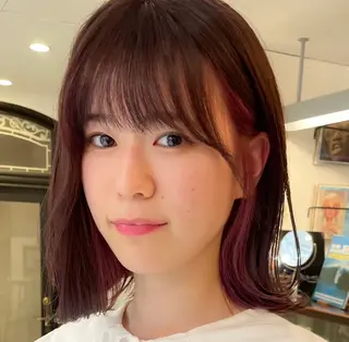 ミディアム カラー 暖色カラー🧡 ボブ🧚‍♀️マナのヘアスタイル