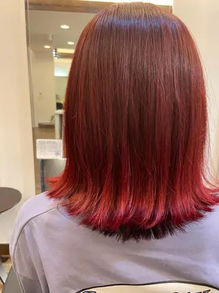 ミディアム カラー 透明感韓国ヘア♡ みつきのヘアスタイル