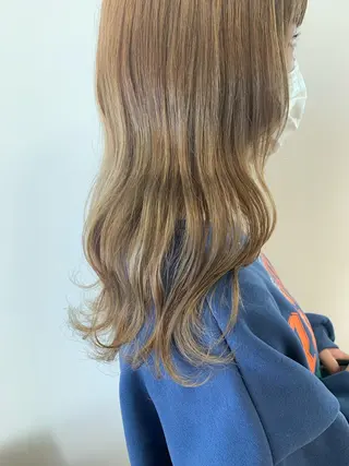 ミディアム カラー 暖色/ブリーチカラー 🎀 M i k uのヘアスタイル