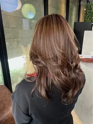 ロング カラー haruka ♡レイヤー/透明感のヘアスタイル