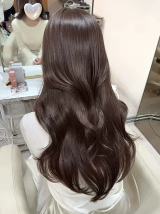 ロング カラー ♡韓国/レイヤー カット/Ayana♡のヘアスタイル
