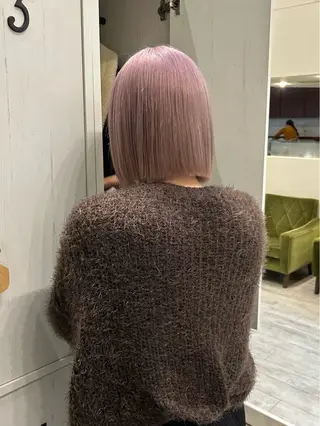 ショート カラー 藤原 千紗/透明感 カラー/ボブのヘアスタイル