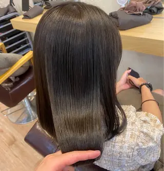 ミディアム カラー マンツーマン 美容師💚コウブチのヘアスタイル
