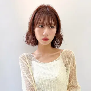 ミディアム カラー アイブロウモデル 募集中🍒/北爪まゆのヘアスタイル