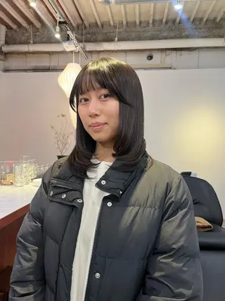 ミディアム Sanaダブルカラー ✨️パルコ徒歩1分のヘアスタイル
