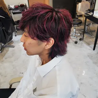 メンズ カラー 派手髪/ハイトーン/ エクステ✨ユウキのヘアスタイル