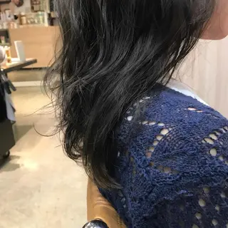 セミロング カラー 髪質改善🌟 TAKERUのヘアスタイル